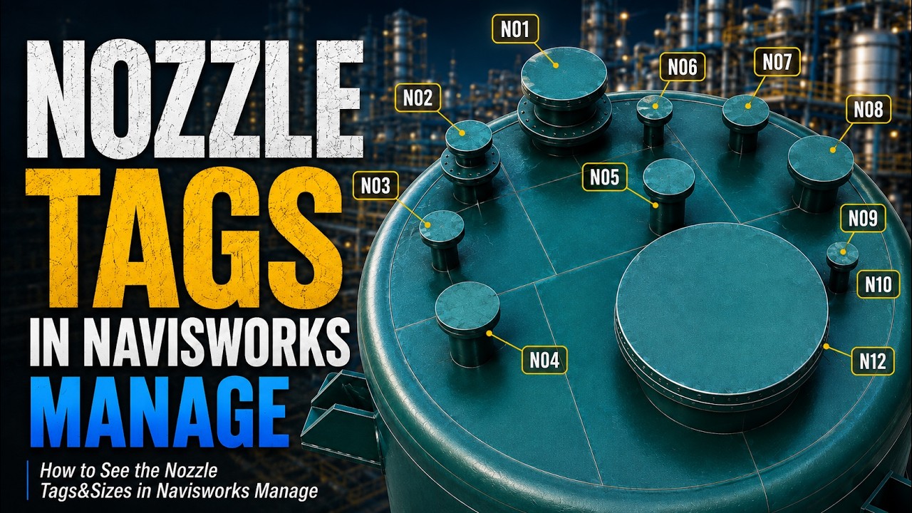 How to See Nozzle Tags in NavisWorks Manage | Nozzle Tag Plug-in