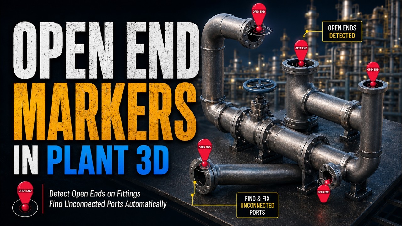 Find Open Ends Before Creating Isometrics | AutoCAD Plant 3D |